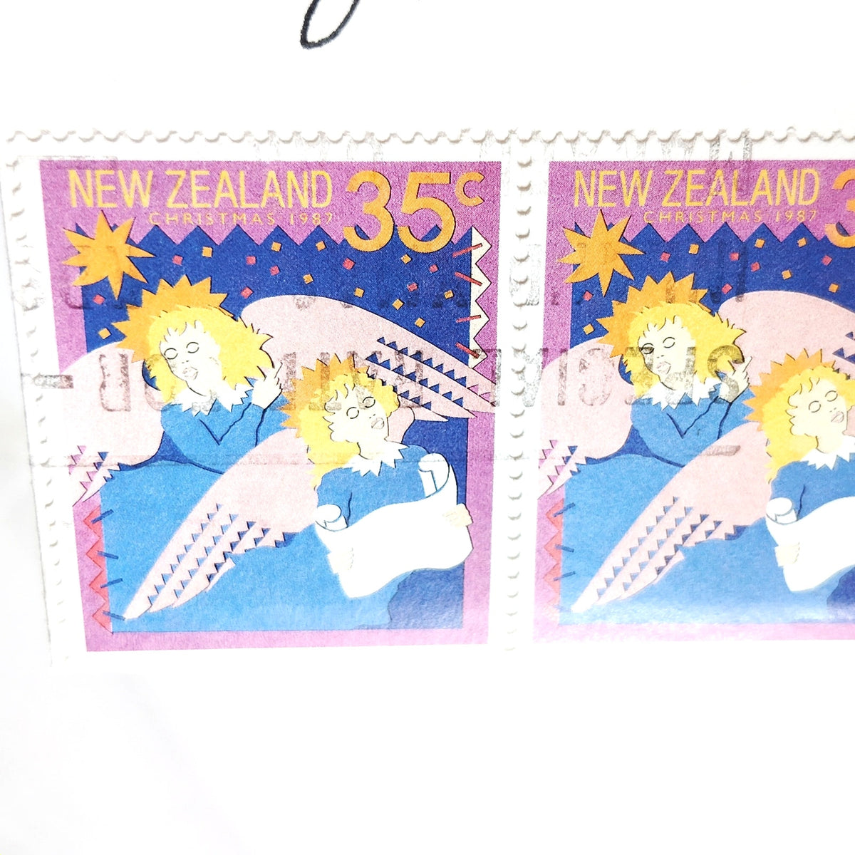 1987 New Zealand Christmas 35c Stamp Cover Airmail Florida Hallmark