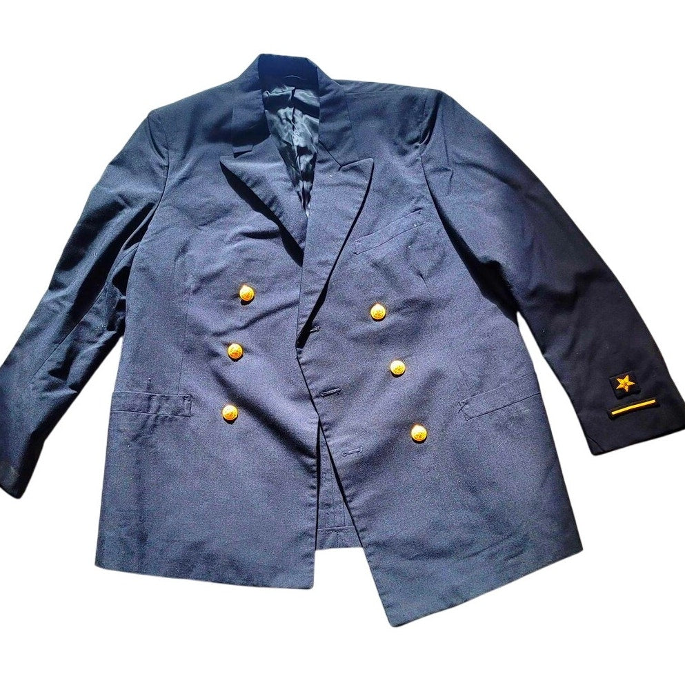 1981 U.S. Navy Man’s Summer Coat – Size 44L, VI-Mil Inc., Poly/Wool Blend, EUC