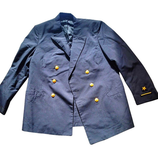1981 U.S. Navy Man’s Summer Coat – Size 44L, VI-Mil Inc., Poly/Wool Blend, EUC