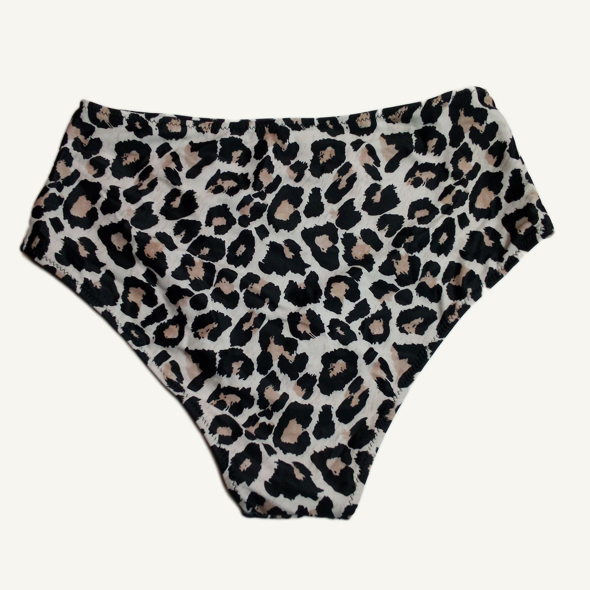 Blooming Jelly Leopard Print High Waist Swimsuit Bottoms - Women's L