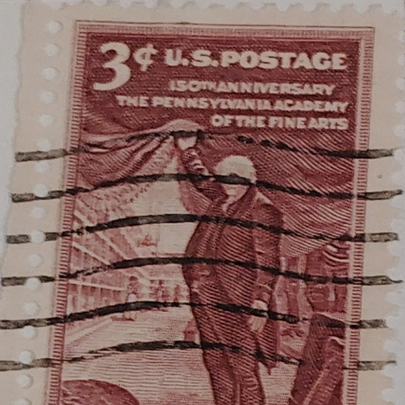1955 3¢ PA Academy of the Fine Arts Stamp - Scott #1064 – Charles Willson Peale