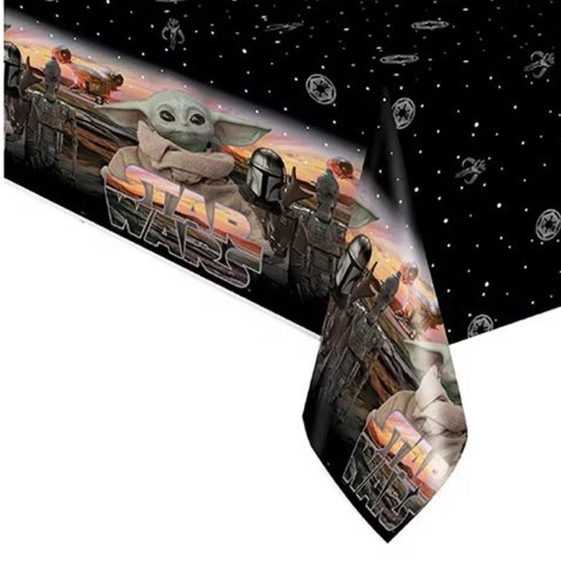Star Wars Mandalorian Baby Yoda Party Table Cover 54×84 in Disposable