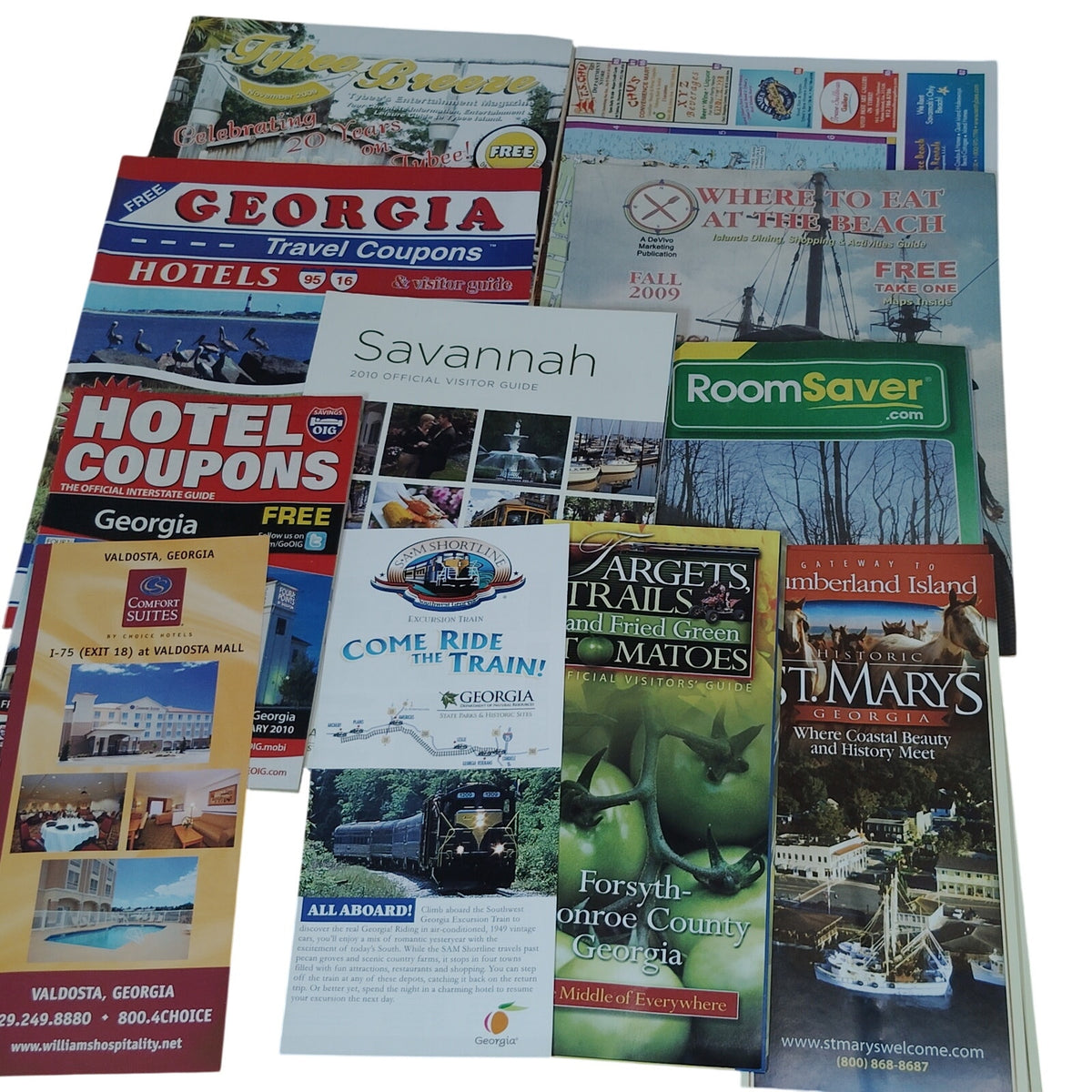 2009 St. Marys Georgia Travel Ephemera Lot - Vintage Pamphlets & Brochures