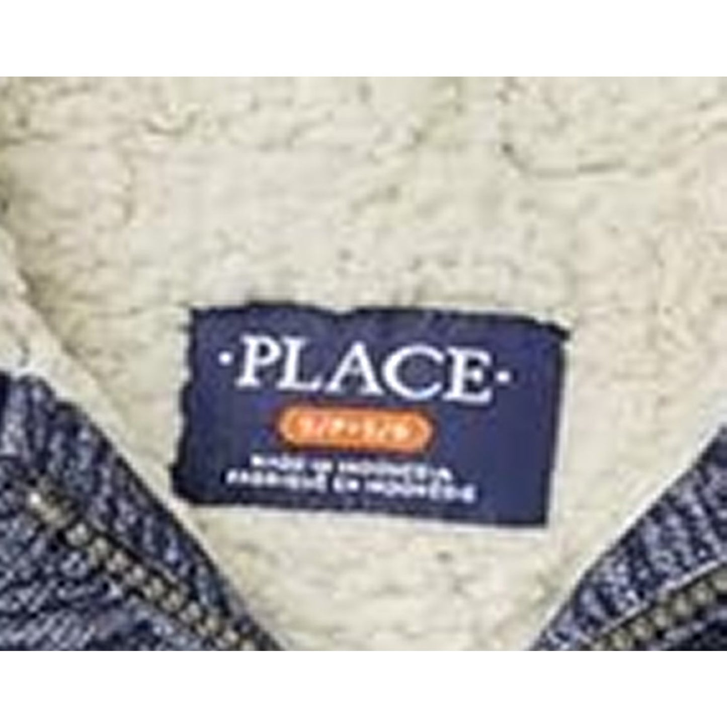 Children’s Place Boys Marled Sherpa Fleece Zip Up Hoodie, LRG 10/12 Tidal Blue