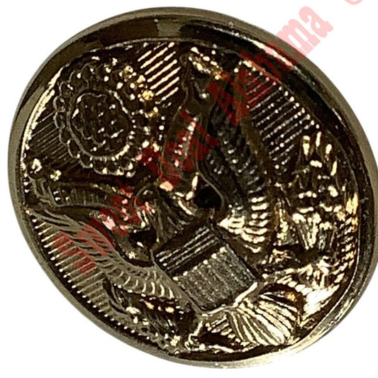 C&C Metal U.S.A., Brass Button w/ Eagle Seal, 5/8"D, No. C34