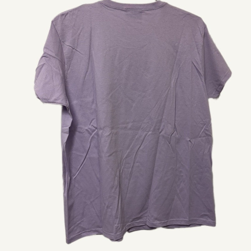 Morning Sun Women's XL Purple Floral Butterfly T-Shirt - 100% Cotton, Pre-shrunk
