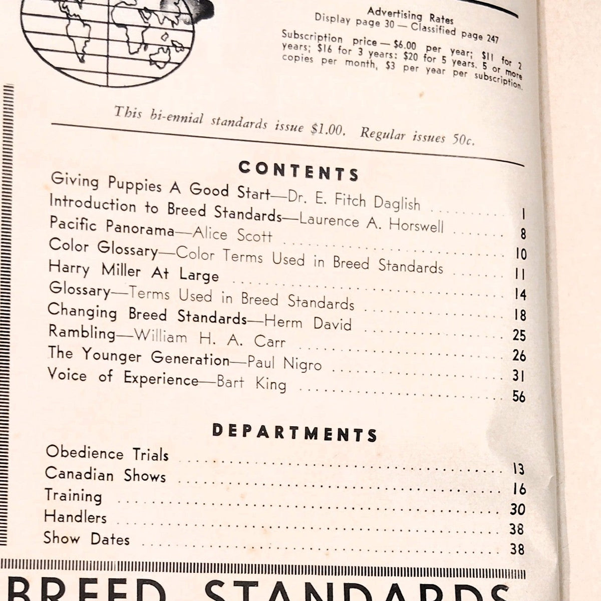 Dog World Magazine June 1966 Special Standards Issue 132 Breeds Lhasa Apso
