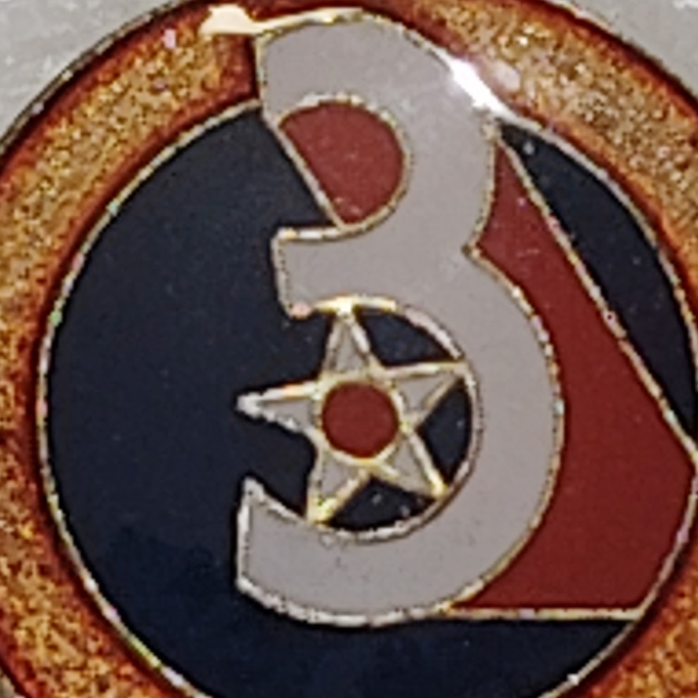 U.S. Air Force 3rd Air Force Emblem Novelty Hat/Lapel/Brooch Pin, Enamel Metal