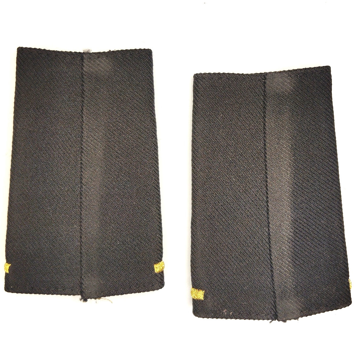 US Army Captain O‑3 Shoulder Marks Female 3‑1/4" × 2‑1/8" Black Pair