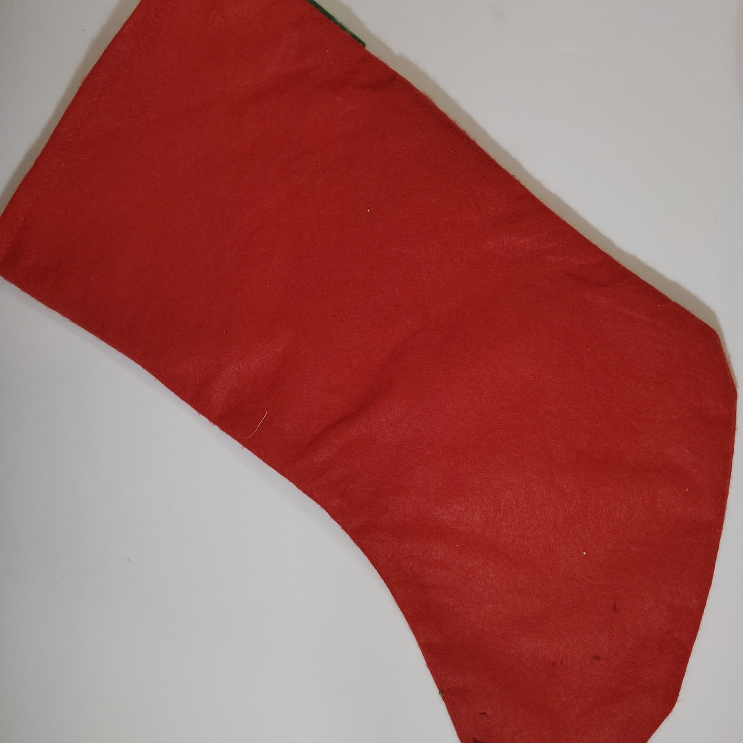 Set of 2 Holiday Christmas Stockings 16"x9" Red Plaid & Snowflake Felt Design