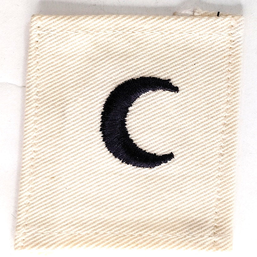 US Navy Stewards Branch Patch WWII Striker Mark 2‑1/4 × 2‑1/8 Sew‑On Embroidered