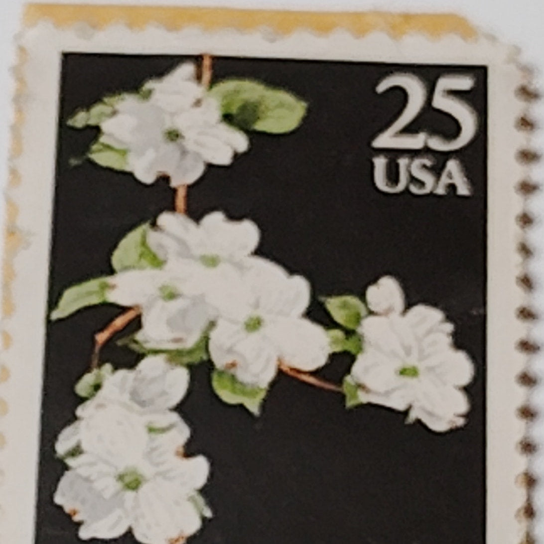1989 North Carolina Statehood 25c USA Stamp - Dogwood Flower Scott #2347