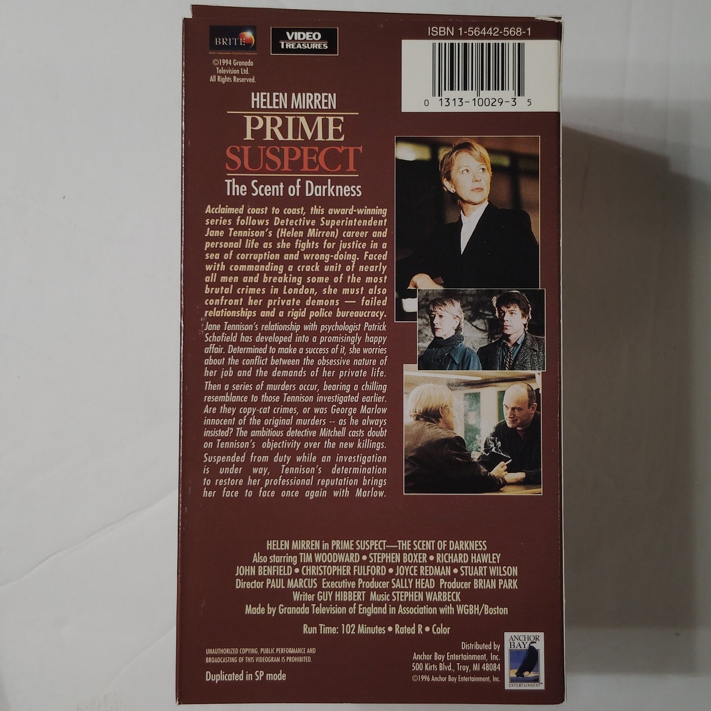 Prime Suspect Series 4 VHS Box Set 1997 Helen Mirren Crime Drama