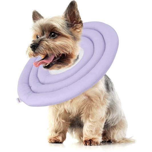 POP DUCK Dog Cone – XL Purple Soft Recovery Collar, Alternative After Surgery