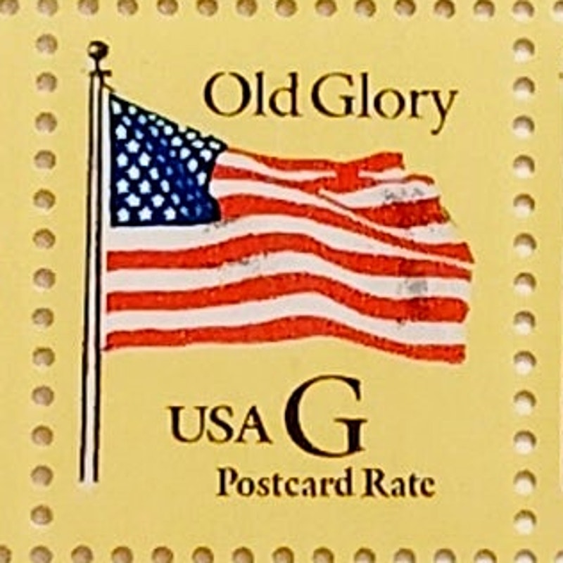 Block of 15 – 1994 USA “G” Rate Old Glory Postcard Stamps MNH
