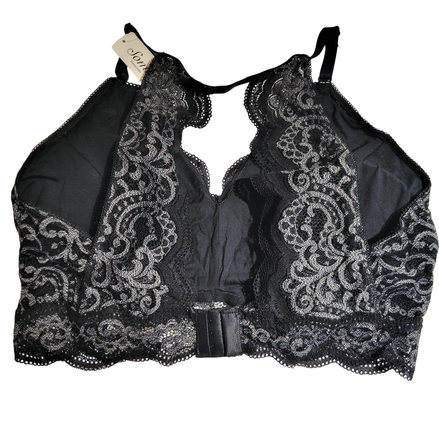 Soma Heather Lace Wirefree Bralette – Heather Black – XXL – Women’s
