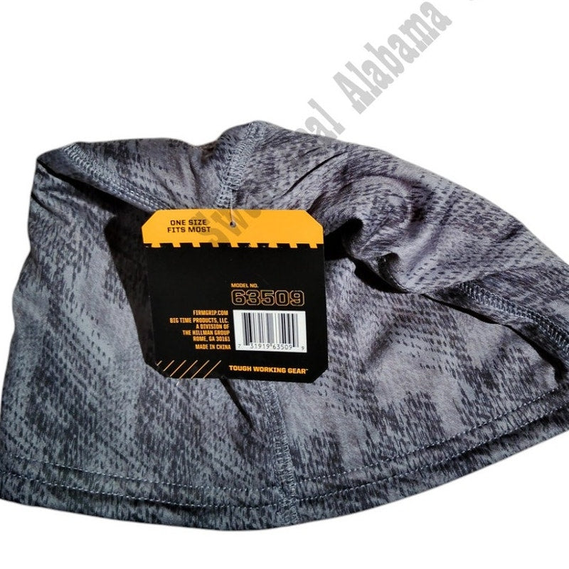 Firm Grip Men's Gray Camouflaged Performance Beanie Hat, Cap, Poly/Spandex Blend