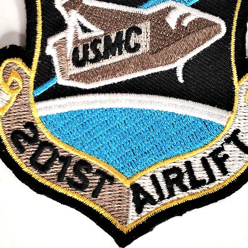 Space Above & Beyond USMC 201st Airlift Squadron Patch 3" × 3" Sew‑On