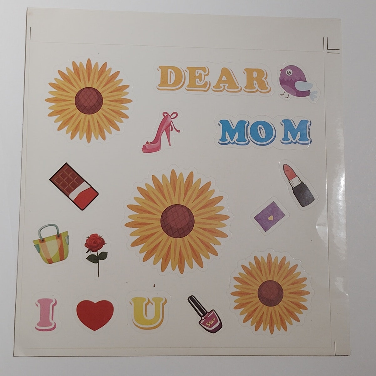 170+ Vinyl Sticker Embellishments 11 Sheets Mother’s Day & Floral Scrapbooking