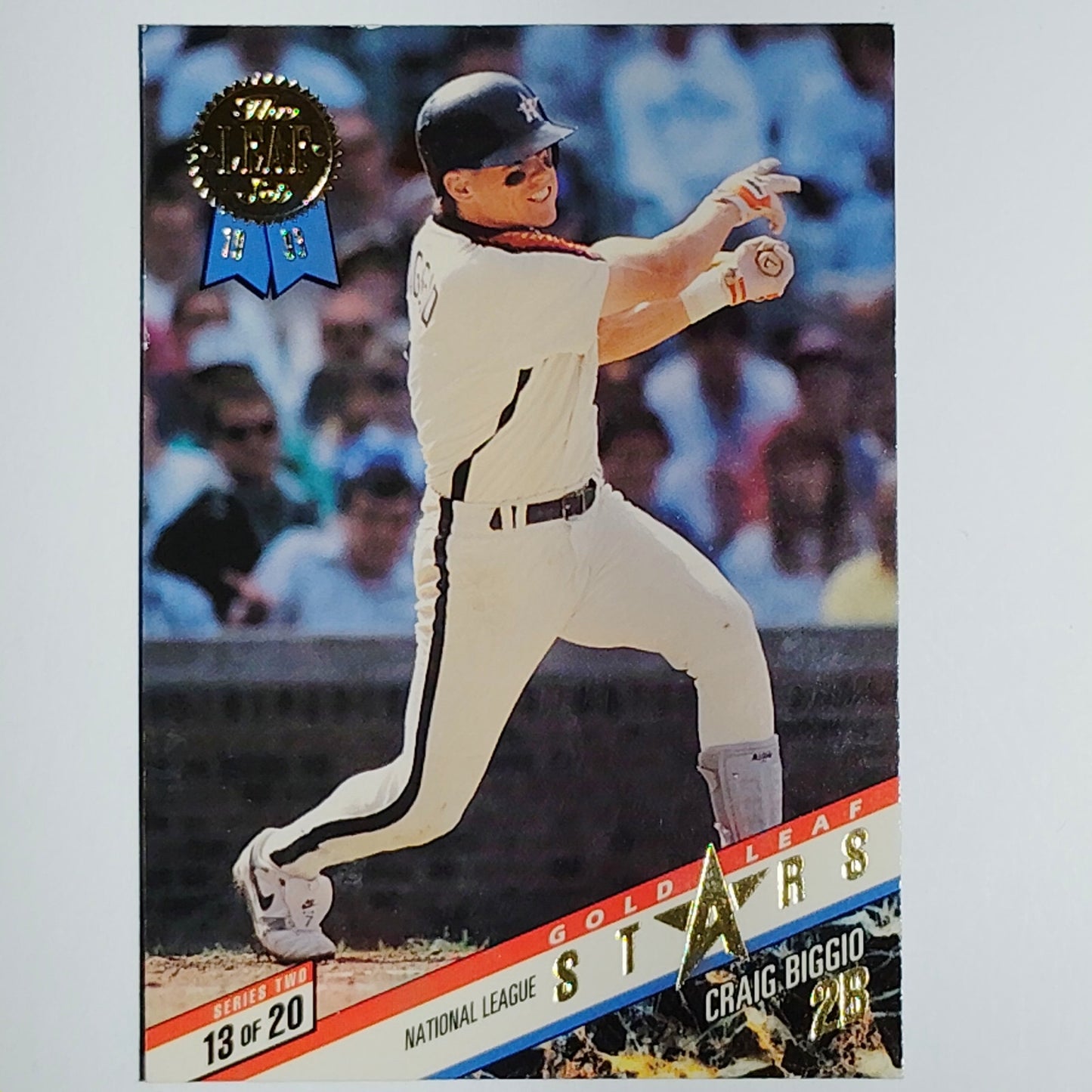 1993 Leaf Gold Leaf Stars R. Alomar / C. Biggio Card #13 Toronto/Houston VG/EX