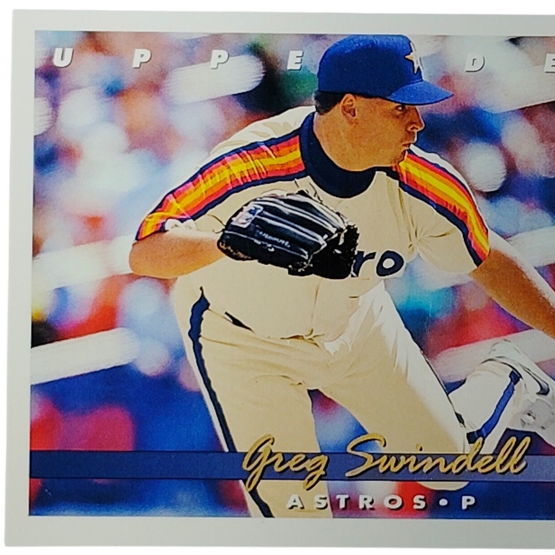1993 Upper Deck Greg Swindell #695 Houston Astros Pitcher Action Shot - VG/EX