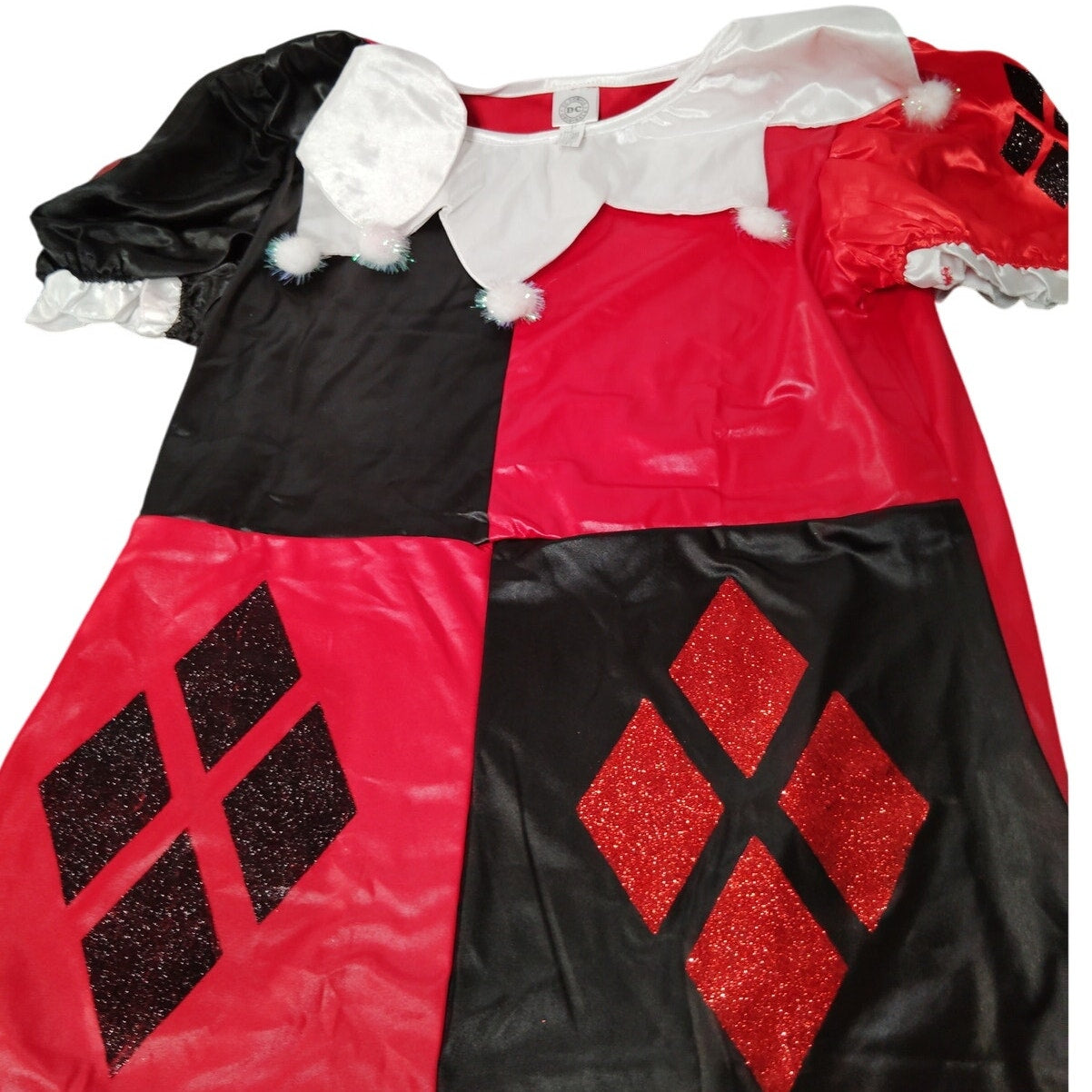 Adult Women’s Harley Quinn Costume T-Shirt Black/Red XL (Up to Size 16)