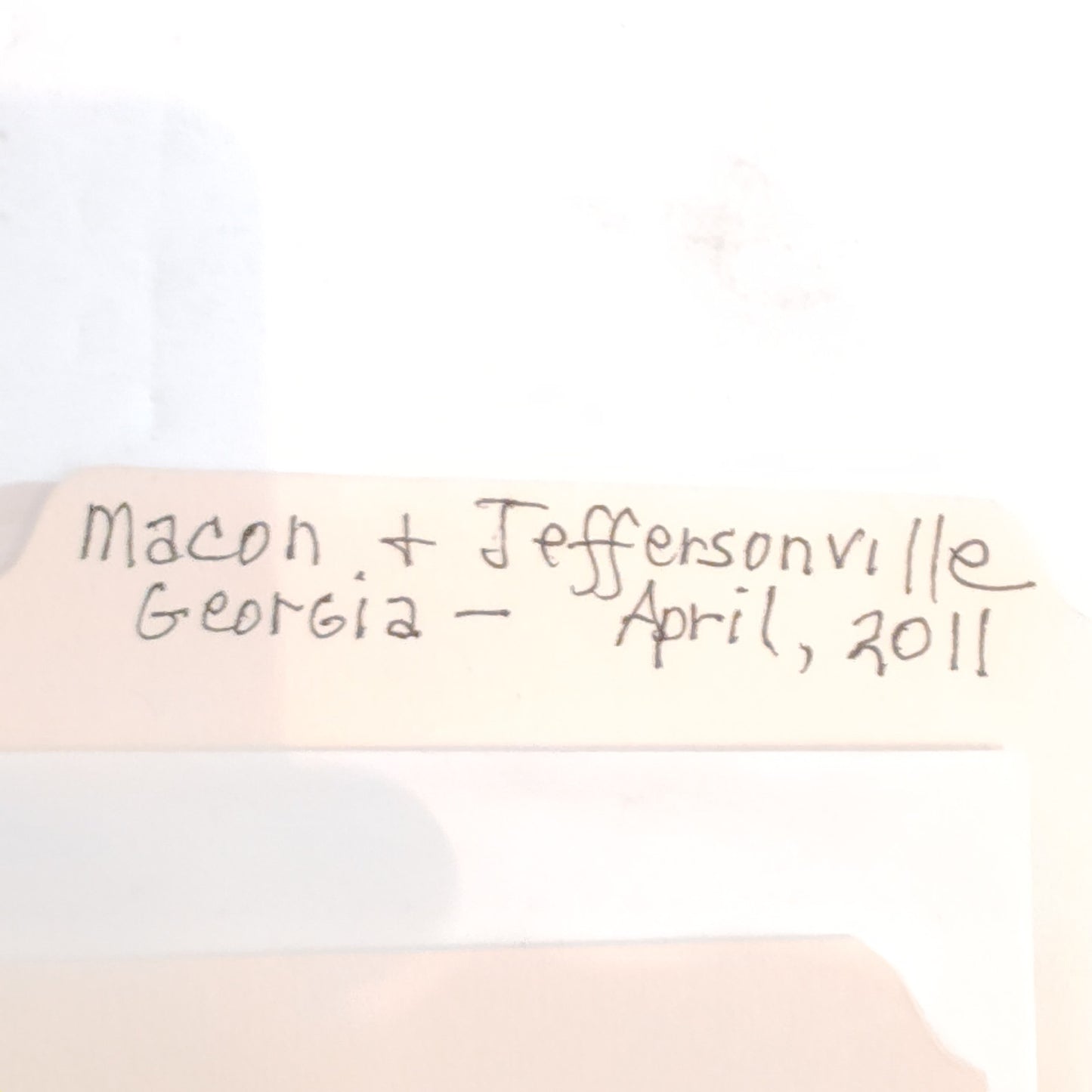 Macon & Jeffersonville, GA Travel Ephemera Lot - 2011 - Various Paper Types