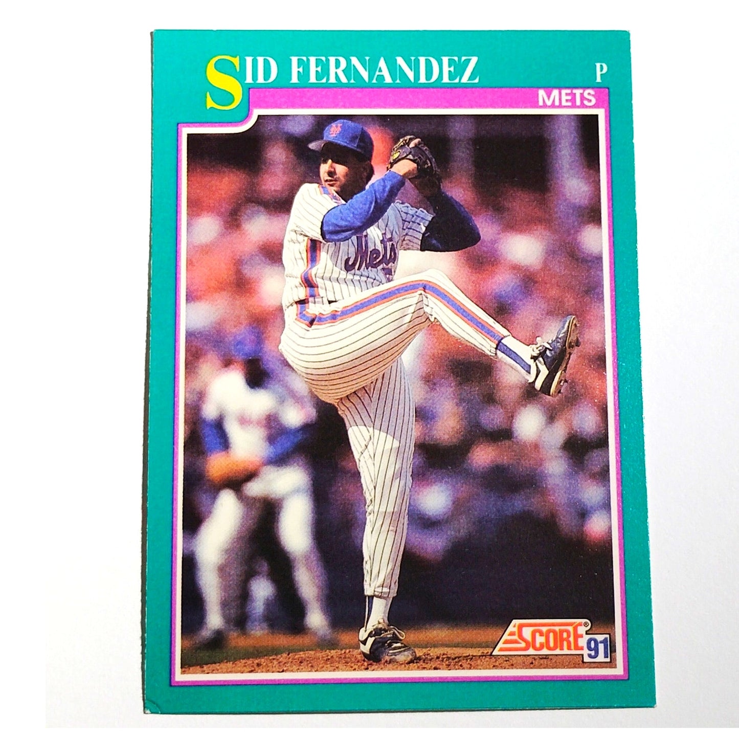 1991 Score Sid Fernandez #180 New York Mets Pitcher MLB Baseball Card NM