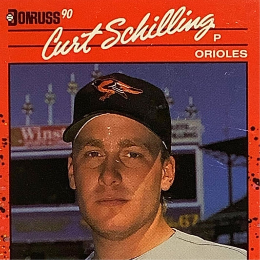 Curt Shilling, Baltimore Orioles, MLB, Donruss 1990, Card 667, EX/NM