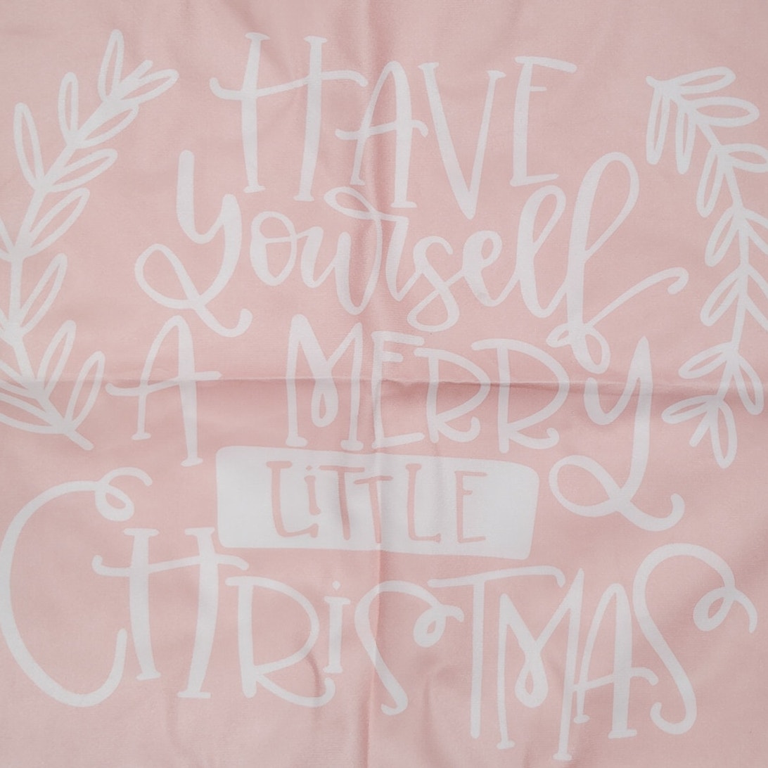 Have Yourself a Merry Little Christmas Accent Pillow Cover, 18x18, Double Sided