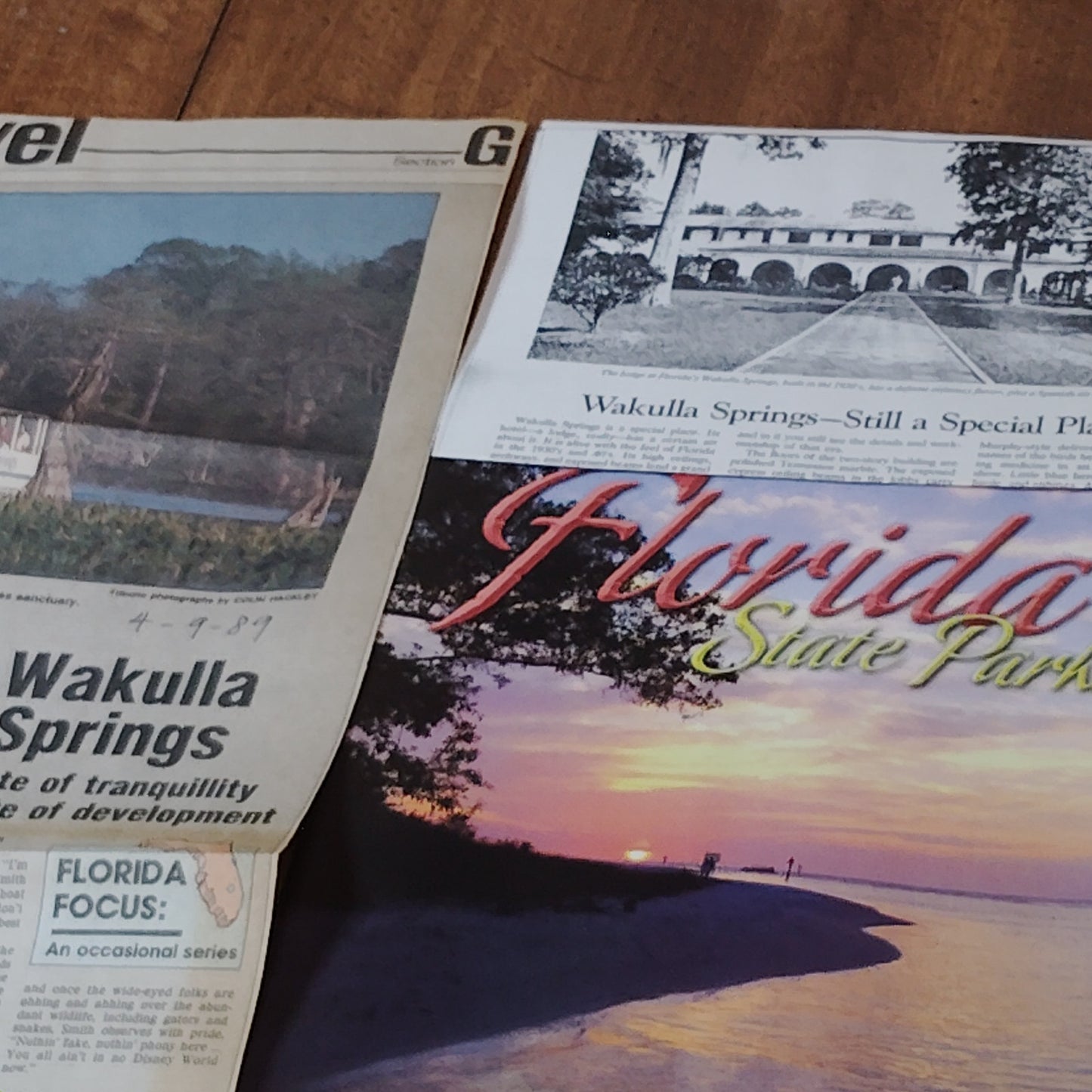 VTG Wakulla Springs, FL Ephemera Collection 2008 - Travel Brochures & Clippings