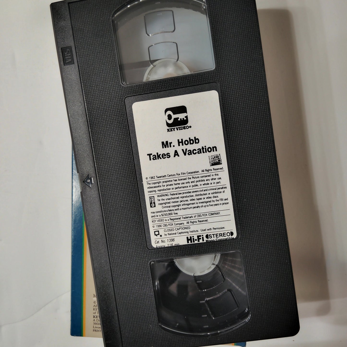 Mr. Hobbs Takes a Vacation VHS 1988 James Stewart Maureen O’Hara Classic Comedy