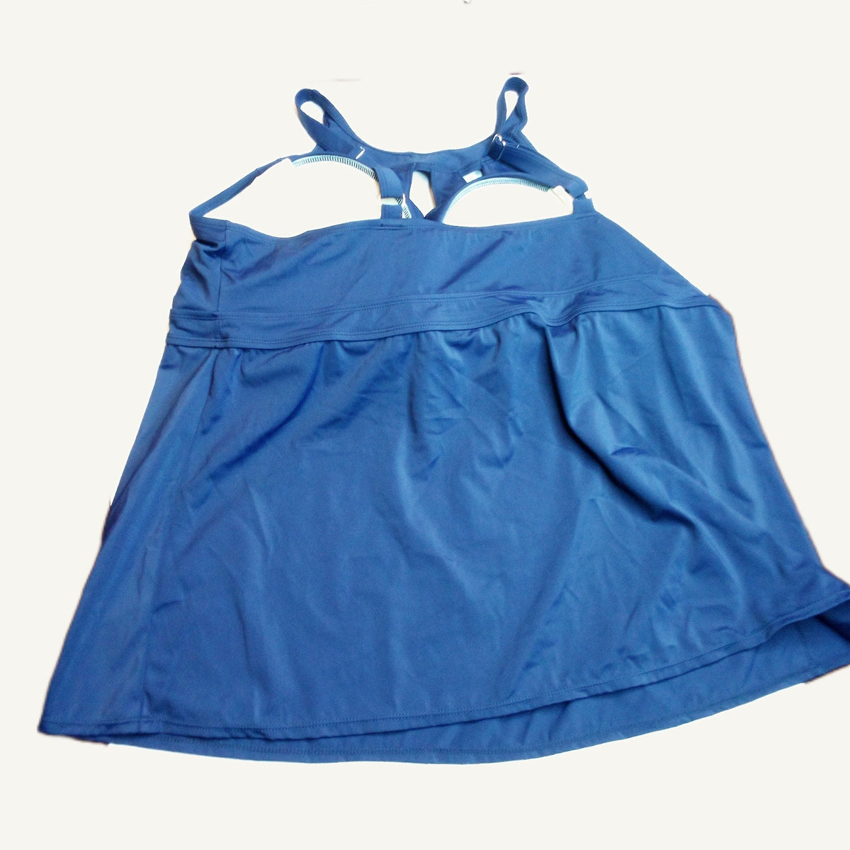 Septangle Plus Size 22W Navy Keyhole Halter Tankini Top NWT