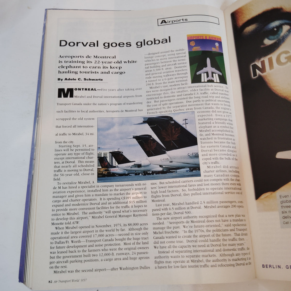 Air Transport World Magazine - Sept 1997 - Washington National Airport Penton