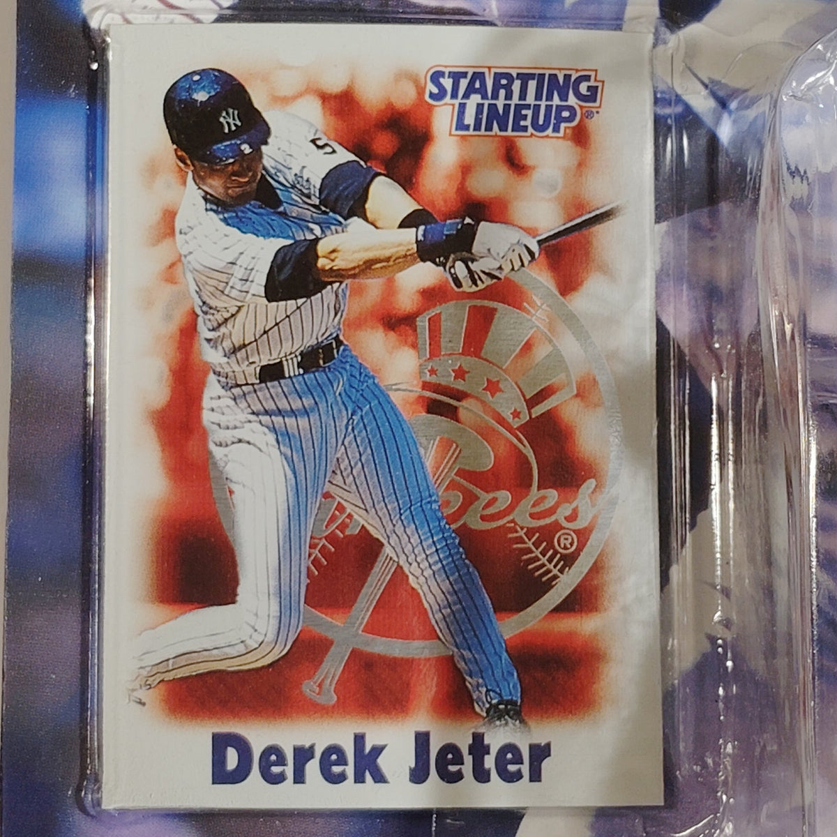 Hasbro Starting Lineup 2000 MLB Derek Jeter Yankees Figure Collector Card