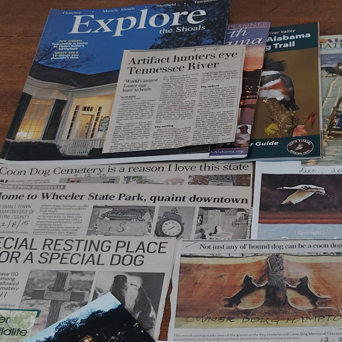 Wheeler Park Alabama Travel & Wildlife Ephemera - Shoals, Birding, Joe Wheeler