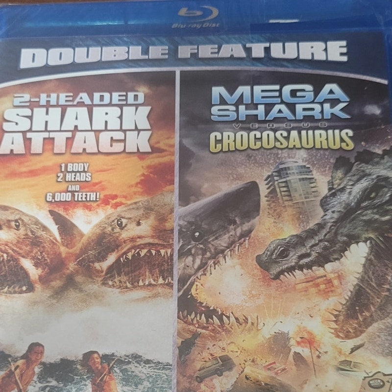 Mega Shark vs Crocosaurus + 2-Headed Shark Attack Blu-ray Double Feature 2011
