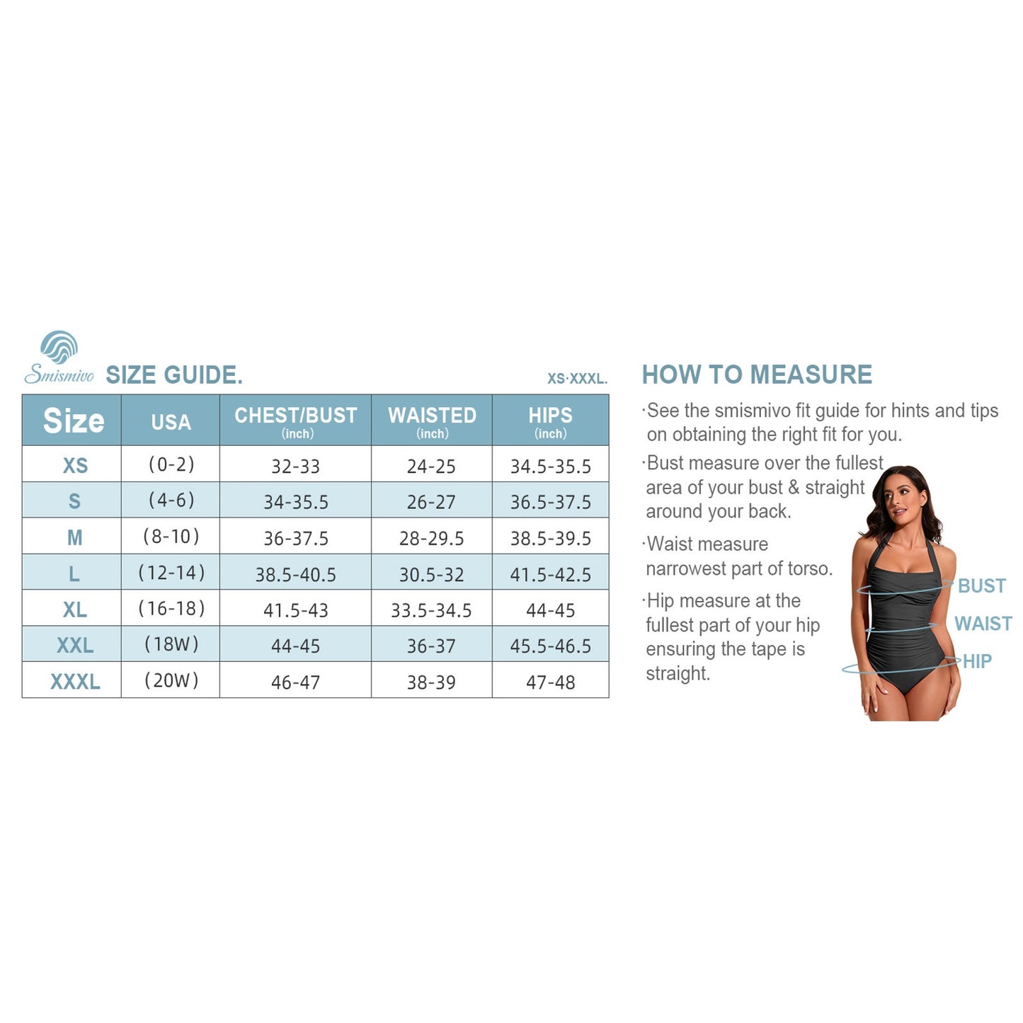 Smismivo Halter One Piece Slimming Vintage Retro Ruched Push Up Swim, L (12-14)