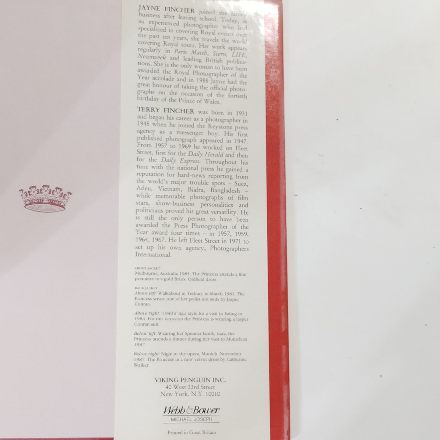 Debrett’s Illustrated Fashion Guide Princess of Wales 1989 Hardcover 10.75x10.5
