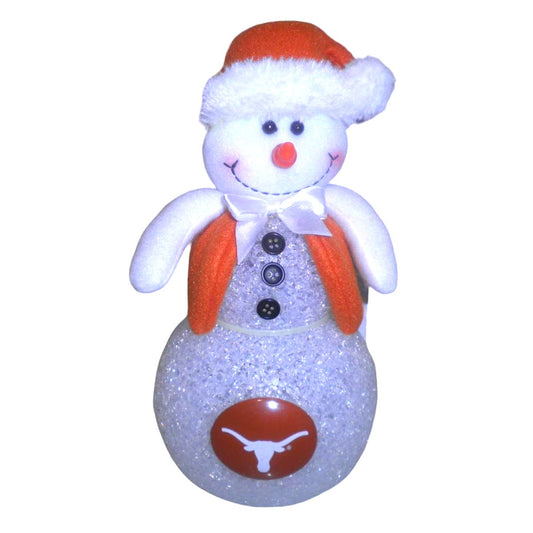 NCAA SEC Texas Longhorns 10" Light-up Tabletop Snowman, 10 x 5.5 x 5.5 inches