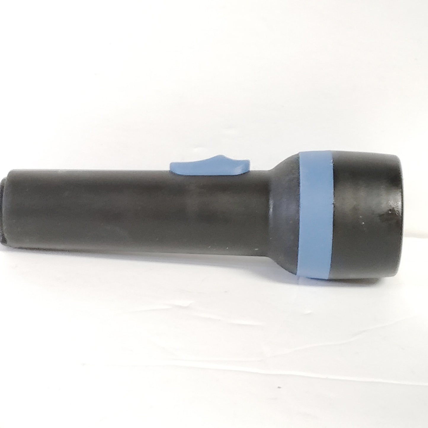 VTG 80s 90s Black Utility Flashlight Indonesia Heavy Duty D‑Cell Working
