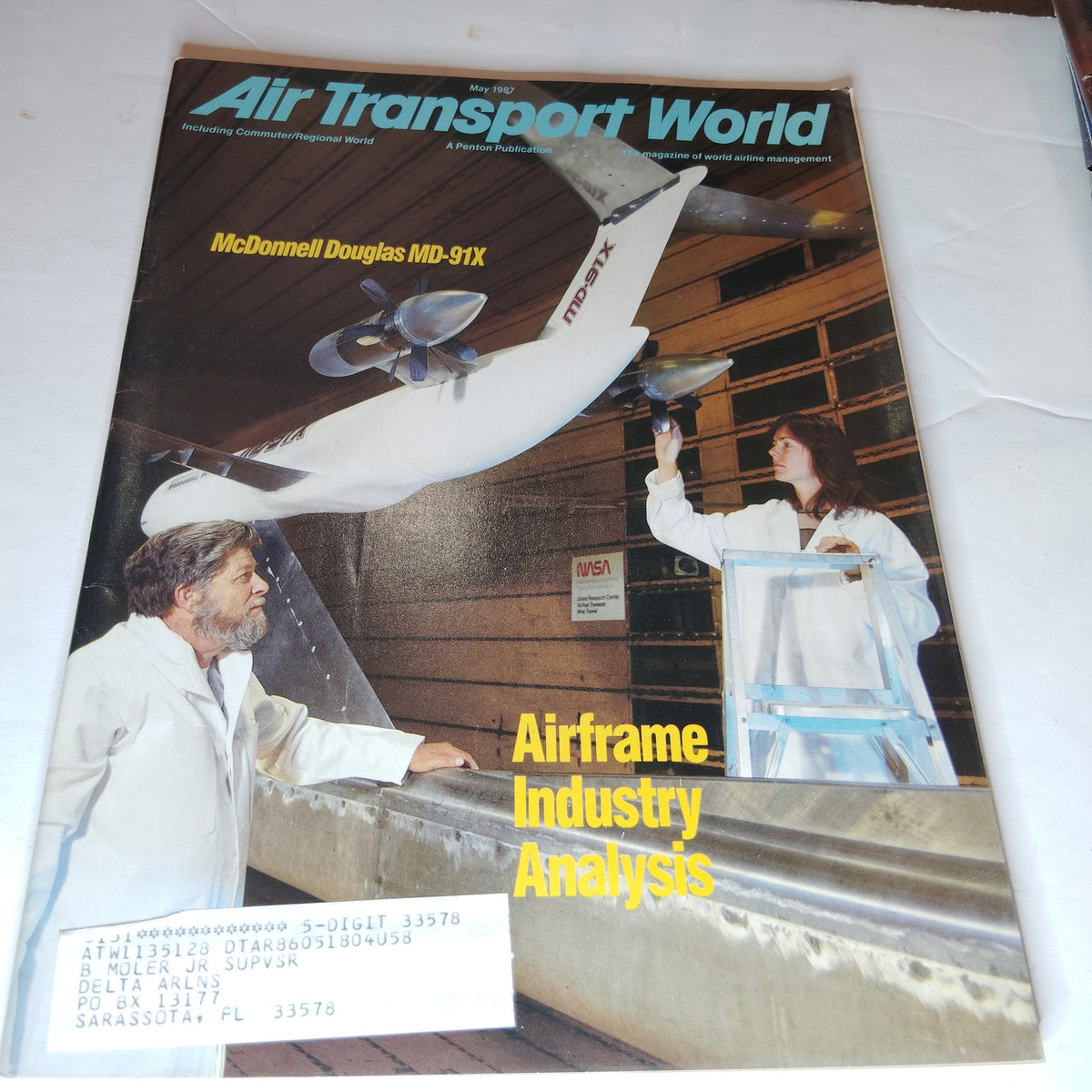 Air Transport World Magazine May 1987 McDonnell Douglas MD-91X Industry Analysis