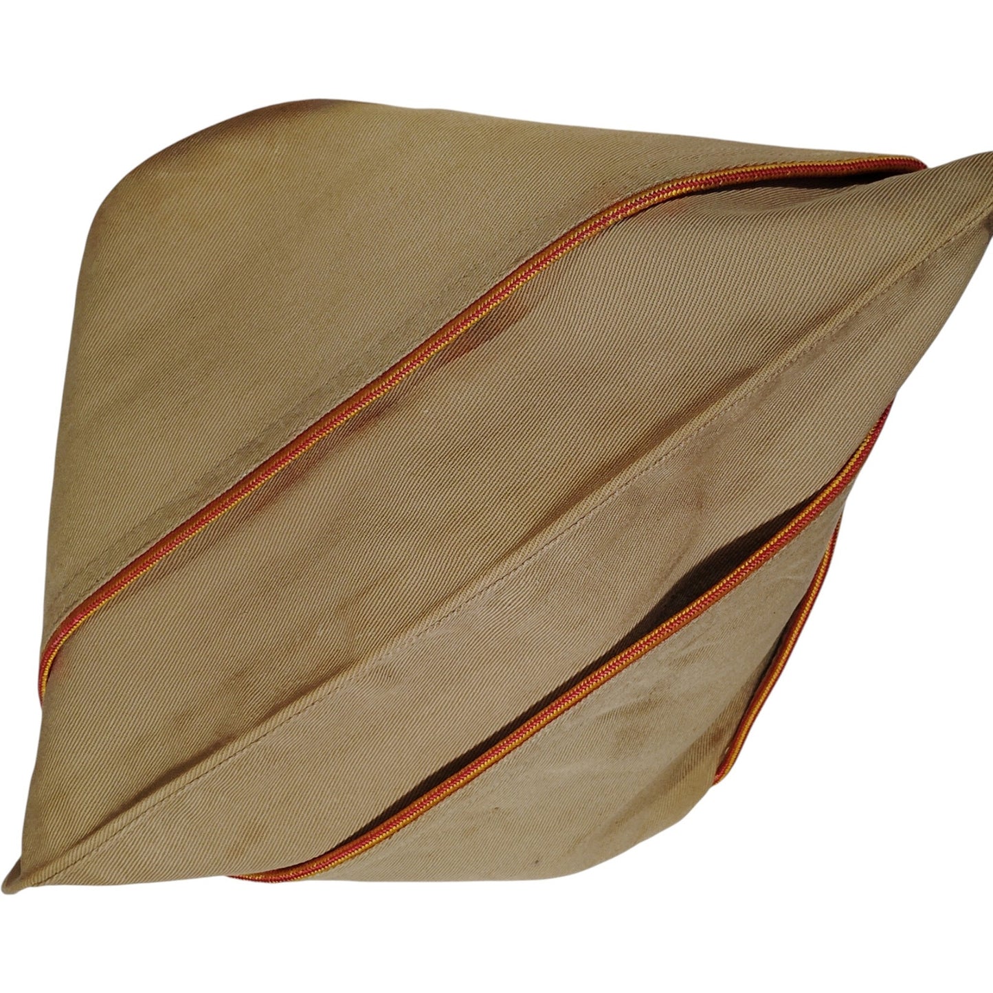 Mid-Century U.S. Overseas Garrison Cap – Red/Gold Piping, 7-1/4, Tag Illegible