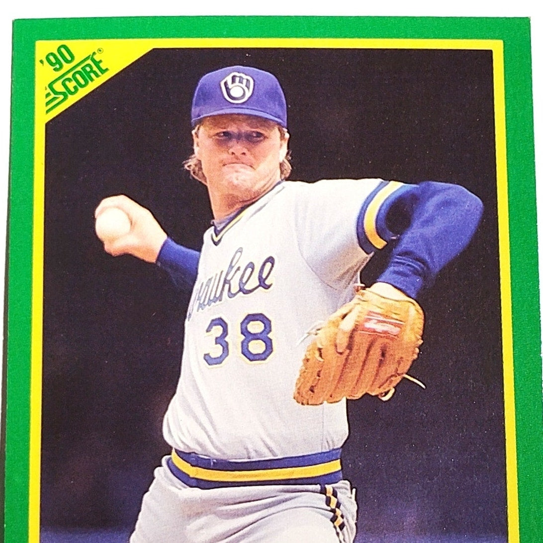 1990 Score Don August Card No. 144 Milwaukee Brewers Pitcher MLB EX
