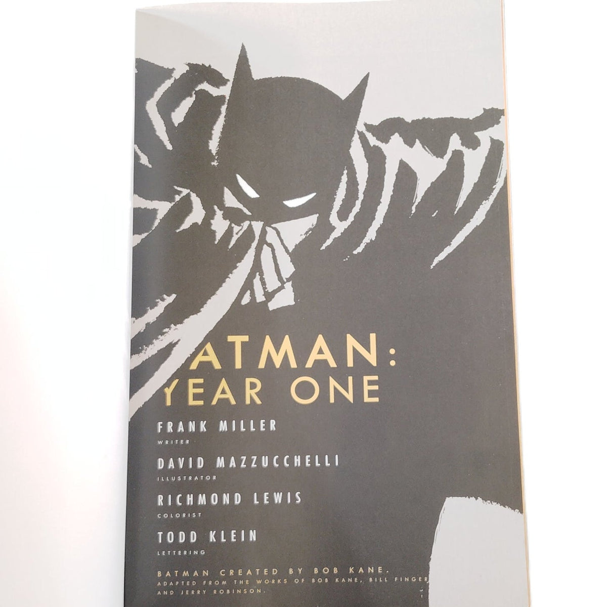 Batman: Year One TPB Frank Miller David Mazzucchelli DC Comics Paperback