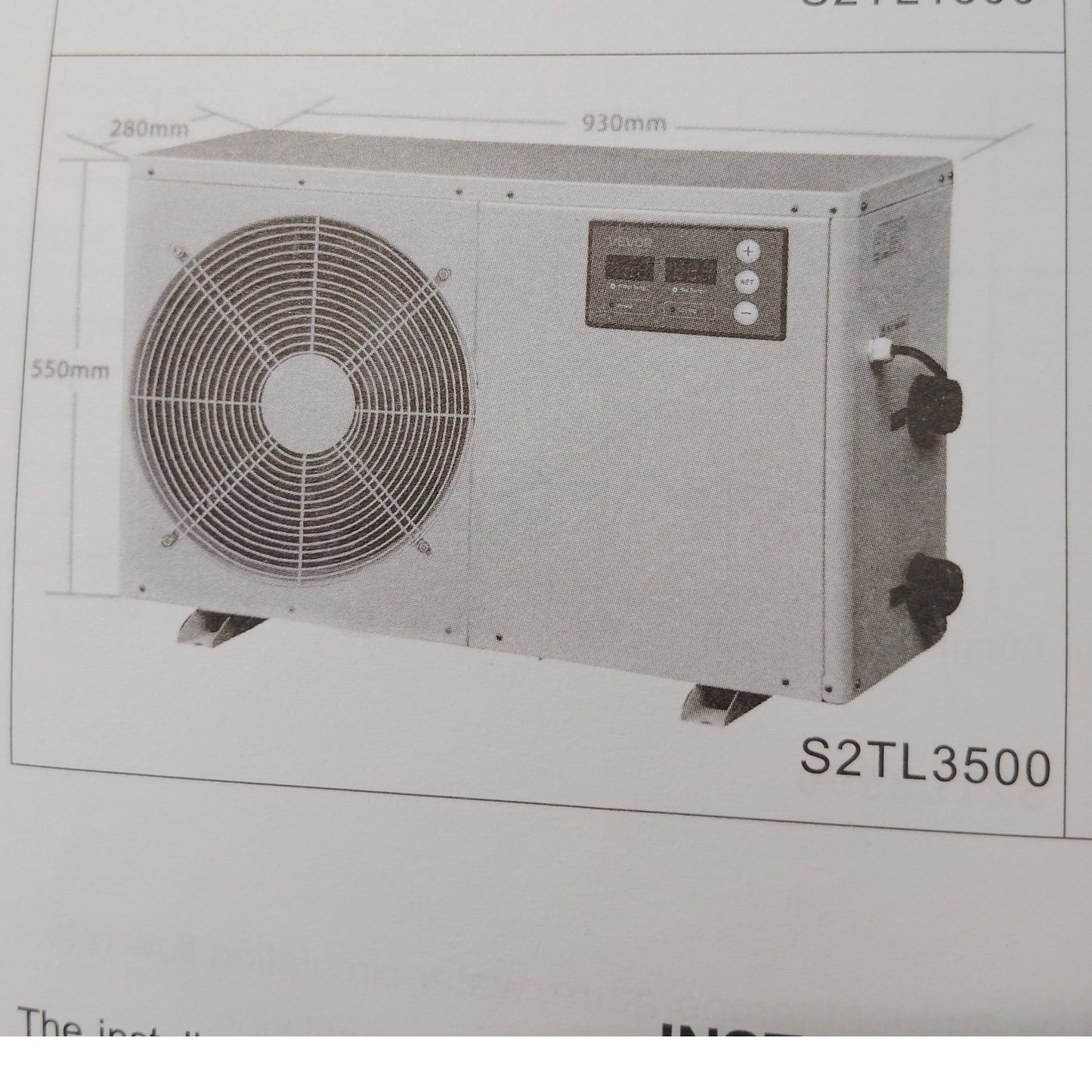 VEVOR Aquarium Chiller – 1.5 HP – 500 Gal – Titanium Evaporator – Gray