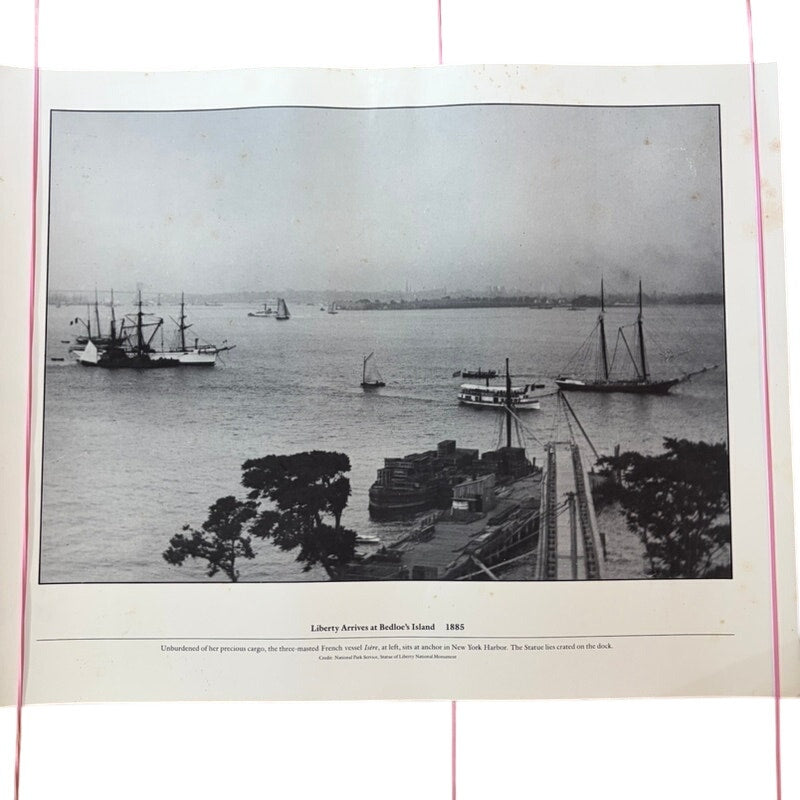 Liberty Arrives Bedloe's Island 1885 Vintage Photo Print Statue of Liberty 20x16