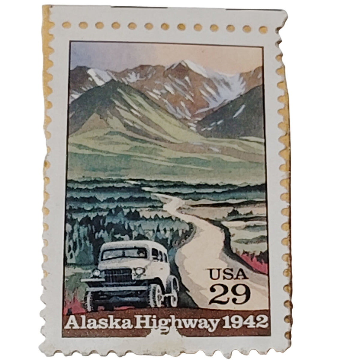 1992 Alaska Highway USA 29¢ Commemorative Stamp - Unused, Multi-Color