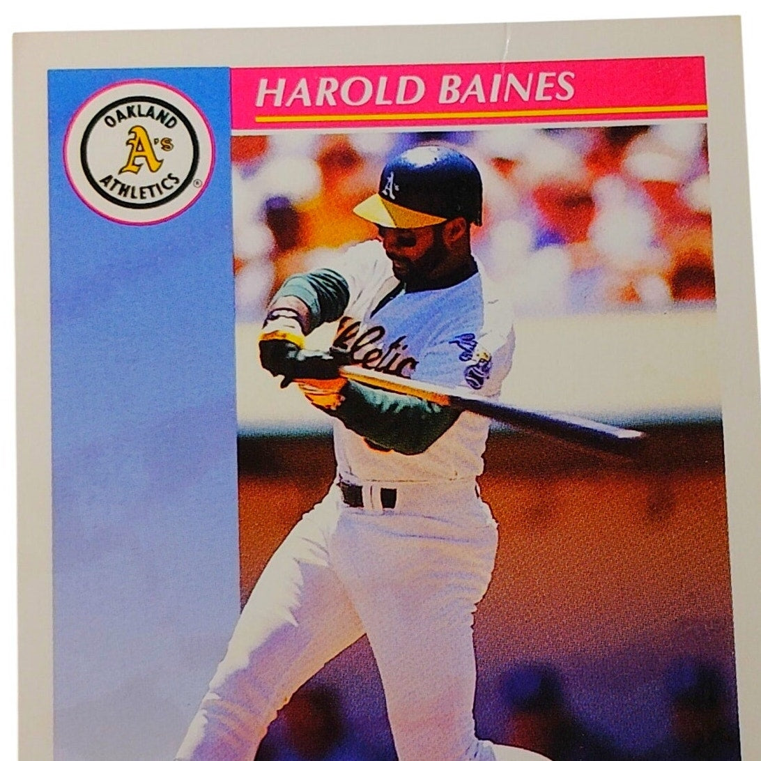 1992 Score Harold Baines #137 Oakland Athletics Designated Hitter MLB Baseball EX