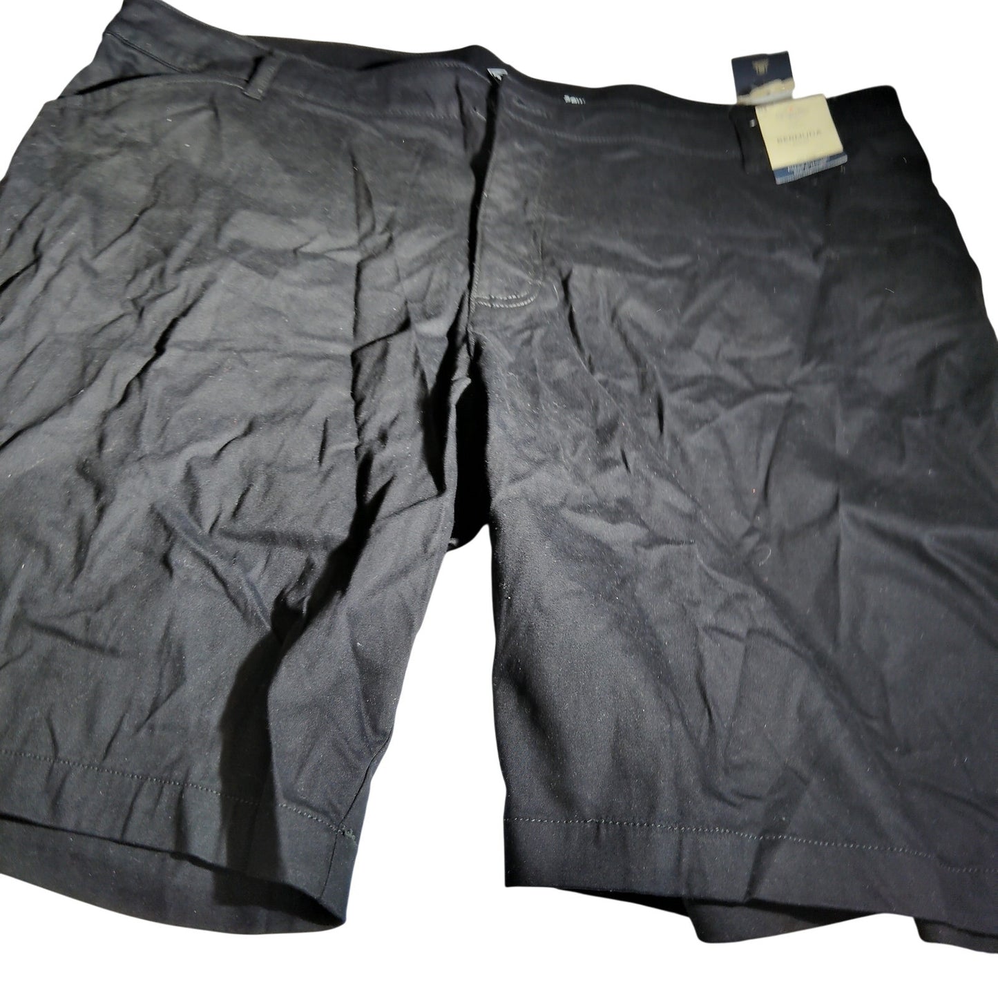 St Johns Bay Womens Bermuda Shorts Black Stretch Casual Summer Shorts 26W